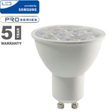 V-tac LED lámpa GU10 (6W/10°) meleg fehér, PRO Samsung izzó