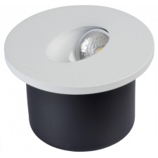 V-tac LED lámpatest , oldalfali , lépcsővilágító , 3 Watt , kerek , meleg fehér világítás