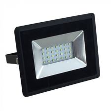 V-tac LED reflektor , 20 Watt , Ultra Slim , hideg fehér , E-series , fekete kültéri világítás