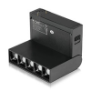 V-tac Mágneses sínes Spot LED lámpa (DC24V) - 5 x 2W (30° - fekete) dönthető, természetes fehér