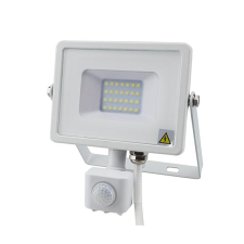 V-tac Mozgásérzékelős PRO LED reflektor hideg fehér 20W/100° IP65 kültéri világítás