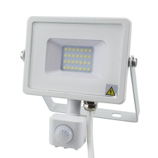 V-tac Mozgásérzékelős PRO LED reflektor Meleg fehér 20W/100° IP65 kültéri világítás
