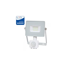 V-tac Mozgásérzékelős PRO-W LED reflektor (10W/100°) természetes fehér kültéri világítás