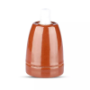 V-tac porcelán E27 foglalat - barna - 3802