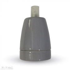 V-tac Porcelán E27 foglalat szürke - 3800 világítás