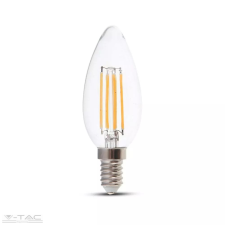 V-tac Retro LED izzó - 6W Filament E14 Gyertya 130lm/W Meleg fehér - 2848 izzó