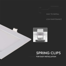 V-tac süllyeszthető mennyezeti szögletes LED panel 12W hideg fehér - SKU 214868 világítás