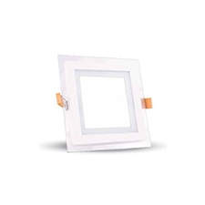 V-tac Üveg keretes LED panel (négyzet) - 6W - természetes fényű világítási kellék