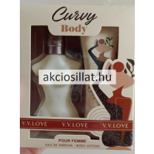 V.V.LOVE Curvy Body ajándékcsomag ( Parfüm EDP 30ml + Testápoló 50ml ) kozmetikai ajándékcsomag