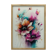 VAD TERMÉSZETES VIRÁGOS fali plakát 30x40 cm KERET NÉLKÜL, MATT grafika, keretezett kép