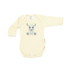 Vaganza Pamut Hosszú ujjú békanyakú body 56 - Ekrü Orrszarvú kombidressz, body