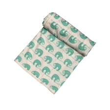 Vaganza Pamut Mintás Takaró 70x90 cm - Fehér/Menta Kaméleonos babaágynemű, babapléd