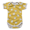 Vaganza Rövid ujjú, békanyakú body - Sárga Nyuszi/50 (Több méret)