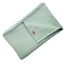  Vaganza takaró pamut Waffle 100x140cm oliva babaágynemű, babapléd