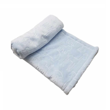 Vaganza Wellsoft Babatakaró Nyomott mintás 70×100 - Kék babaágynemű, babapléd