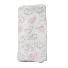 Vaganza Wellsoft Mintás babatakaró 70×100 - Elefáni Rózsaszín babaágynemű, babapléd