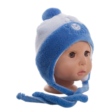 Vaganza Wellsoft Pilóta sapka hímzéssel 40 - Világoskék/Kék babasapka, sál