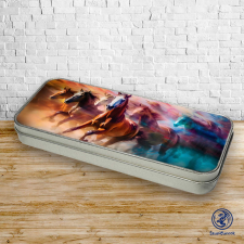  Vágta fém tolltartó ajándéktárgy