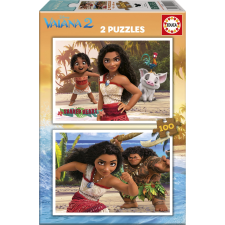 Vaiana Puzzle - 2x100 darabos kirakó társasjáték
