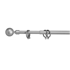 VALANCE GLOBE szürke fém függönykarnis 120-210 cm karnis, függönyrúd