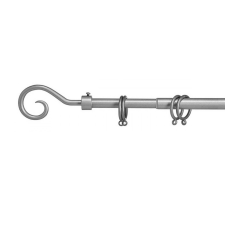  VALANCE LOOP szürke fém függönykarnis 120-210 cm karnis, függönyrúd