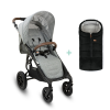 Valco Baby Sport babakocsi Sport Trend 4 Fekete Szürke Márvány + Petite&mars Jibot Lábzsák AJÁNDÉKBA