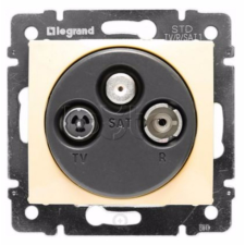  Valena 774336 TV/RD/SAT aljzat, végzáró, 10 dB elefántcsont Legrand villanyszerelés
