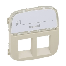  Valena Allure 755486 2xRJ11/RJ45 aljzat burkolat címketartóval, Elefántcsont villanyszerelés