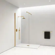  Valencia Walk-in .||. Gold zuhanyfal 90, 200cm, 6mm, NANO kád, zuhanykabin