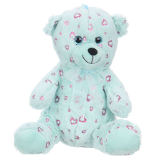 Valentin - kék plüss maci - 30cm plüssfigura