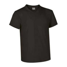 Valento TOP, unisex V-nyakú pamut póló, Black-S