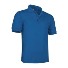 Valento ULISES, rövid ujjú, unisex galléros póló, Royal Blue-S