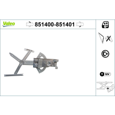 Valeo ablakemelő VALEO 851400 autóalkatrész