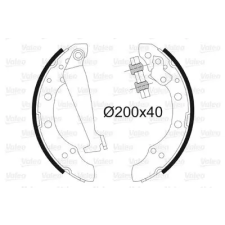 Valeo fékpofakészlet 562080 autóalkatrész