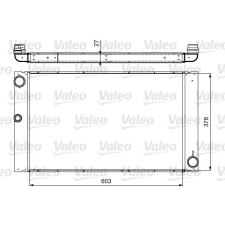 Valeo hűtő, motorhűtés VALEO 735475 autóalkatrész