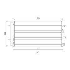 Valeo kondenzátor, klíma VALEO 814370 autóalkatrész