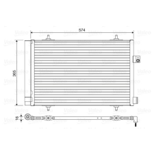 Valeo kondenzátor, klíma VALEO 814420 autóalkatrész