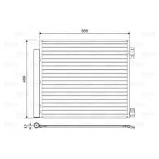 Valeo kondenzátor, klíma VALEO 822559 autóalkatrész