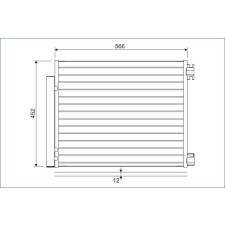 Valeo kondenzátor, klíma VALEO 822569 autóalkatrész