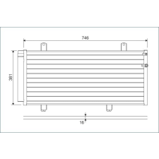 Valeo kondenzátor, klíma VALEO 822584 autóalkatrész
