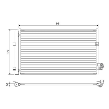 Valeo kondenzátor, klíma VALEO 822647 autóalkatrész