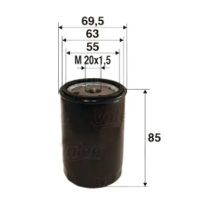 Valeo olajszűrő 586021 autóalkatrész