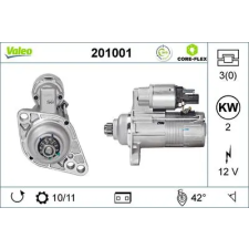 Valeo önindító 201001 autóalkatrész