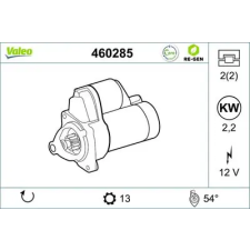 Valeo önindító 460285 autóalkatrész
