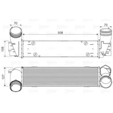 Valeo töltőlevegő-hűtő 818342 autóalkatrész