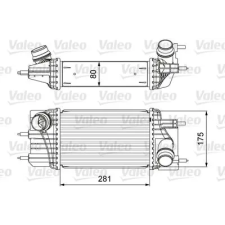 Valeo töltőlevegő-hűtő 818666 autóalkatrész