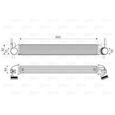 Valeo töltőlevegő-hűtő VALEO 818574 autóalkatrész