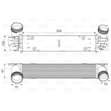 Valeo töltőlevegő-hűtő VALEO 818594 autóalkatrész