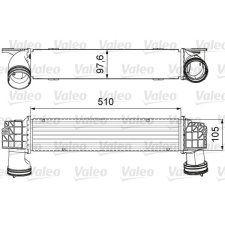 Valeo töltőlevegő-hűtő VALEO 818664 autóalkatrész