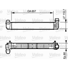Valeo töltőlevegő-hűtő VALEO 818870 autóalkatrész